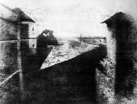 První fotografie pořízená z Niépcova okna